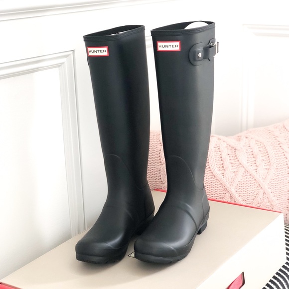 Hunter Shoes - NEW HUNTER | Original Tall Matte Black Boots